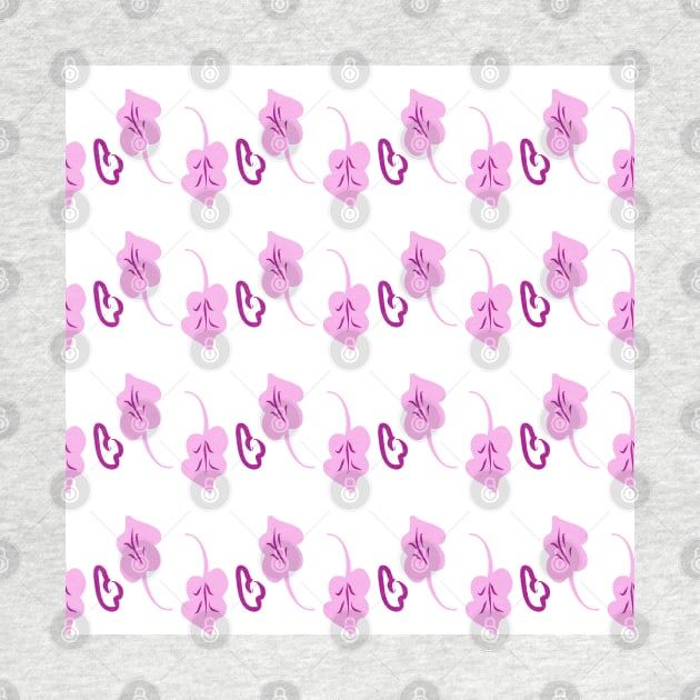 Background illustration white with pink flowers, floral decorative design pattern, ornament by grafinya